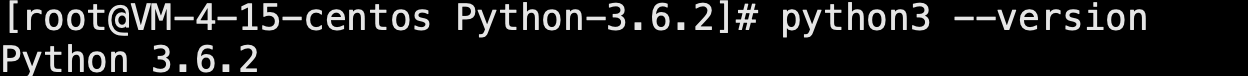 Linux centos安装python成功